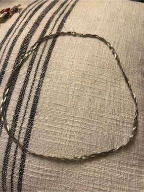 Twisted Rope Chain Necklace in Two-Tone Gold and Silver